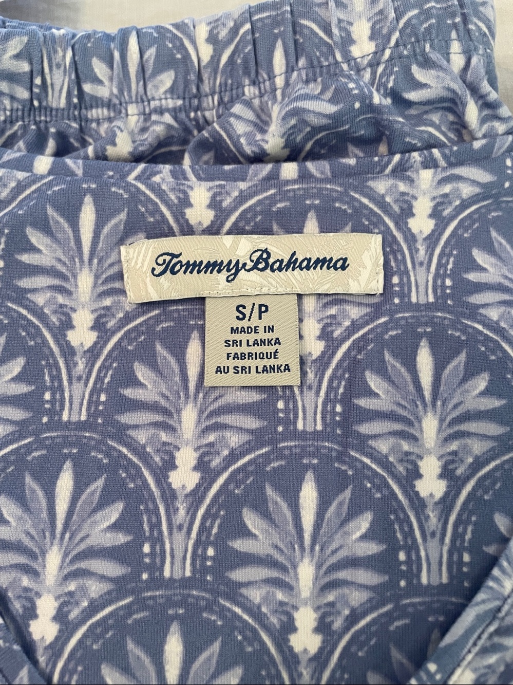 Tommy Bahama pajamas blue print S new with tags super soft feminine - Picture 3 of 6
